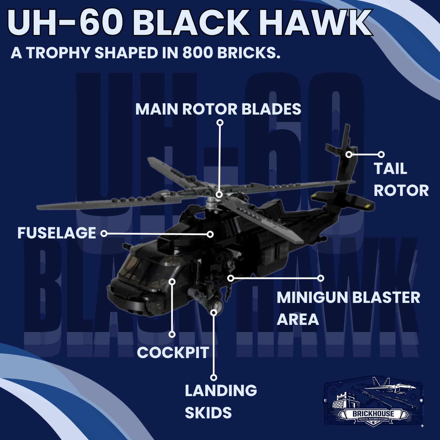 UH-60: BLACK HAWK MINIGUN BLASTER CHOPPER