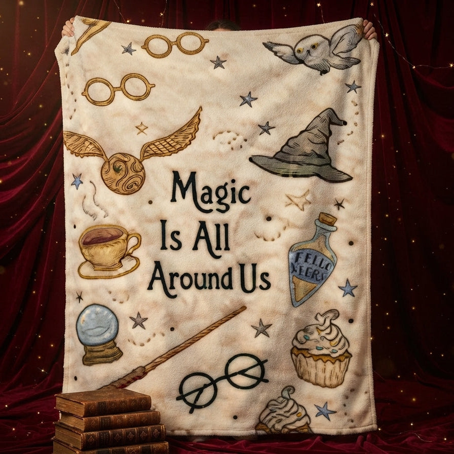 "Magic is All Around Us" Fleece Blanket