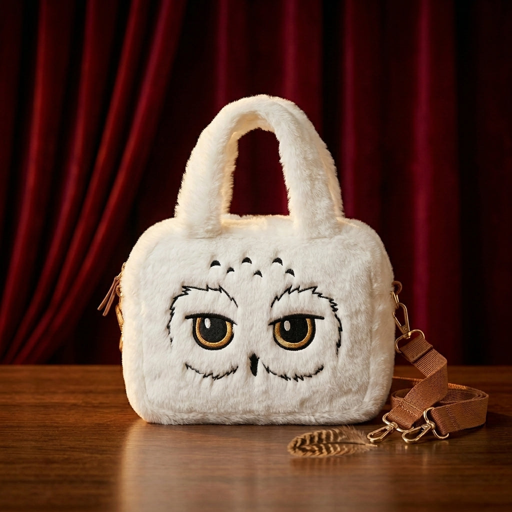 Snowy Owl Plush Satchel