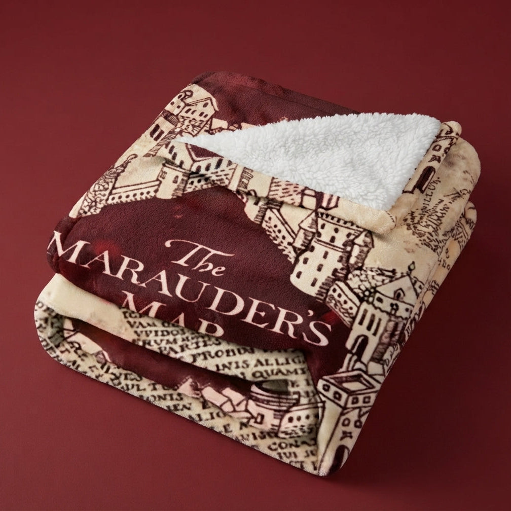 Marauder's Map Fleece Blanket