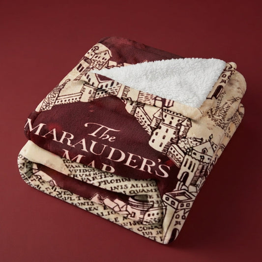Marauder's Map Fleece Blanket