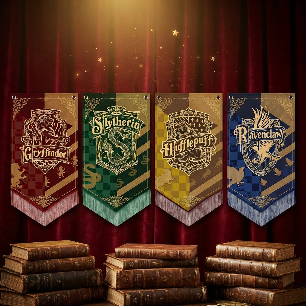 Hogwarts House Wall Banners