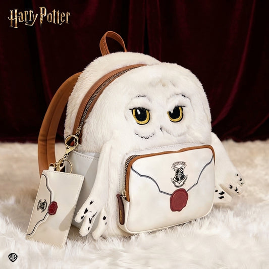 Hedwig Plush Backpack & Hogwarts Letter Pouch